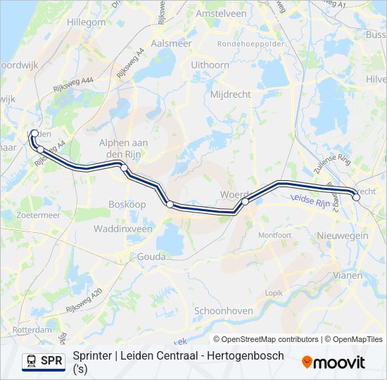 SPR Train Line Map
