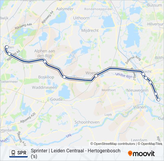 SPR Train Line Map
