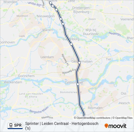 SPR Train Line Map