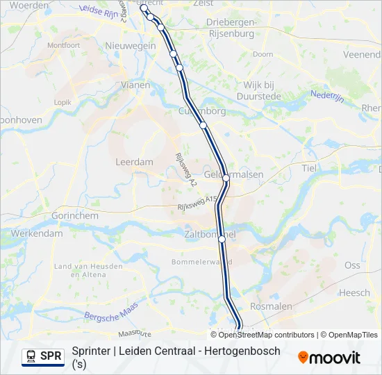 SPR Train Line Map