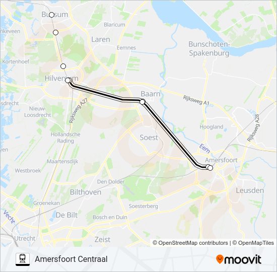 STOPBUS I.P.V. TREIN Train Line Map