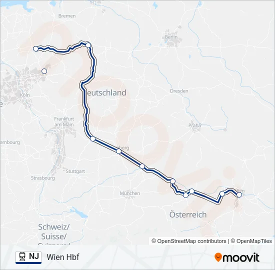 NJ  Line Map