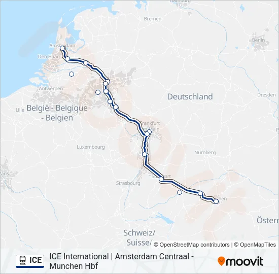 ICE  Line Map