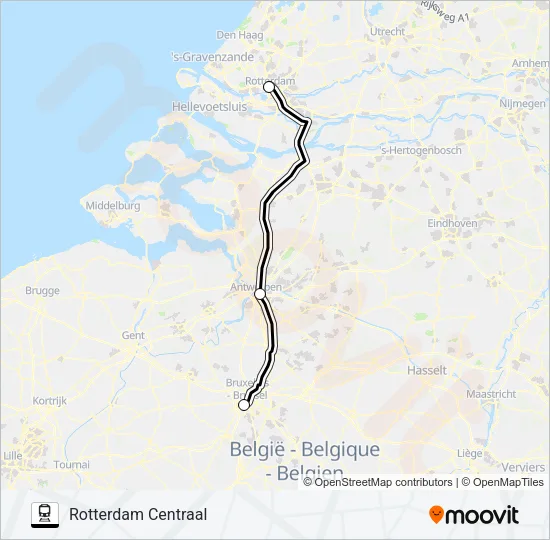 EUROCITY DIRECT  Line Map