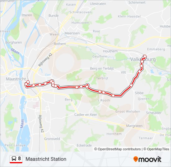 8 Bus Line Map