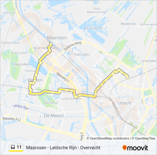 11 Bus Line Map