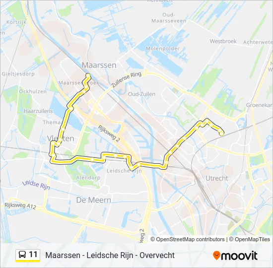 11 Bus Line Map