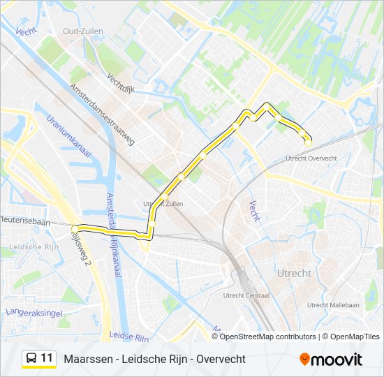 11 Bus Line Map