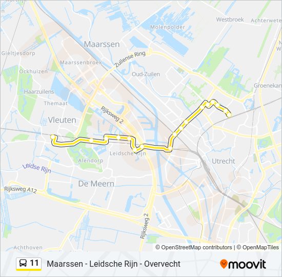 11 Bus Line Map
