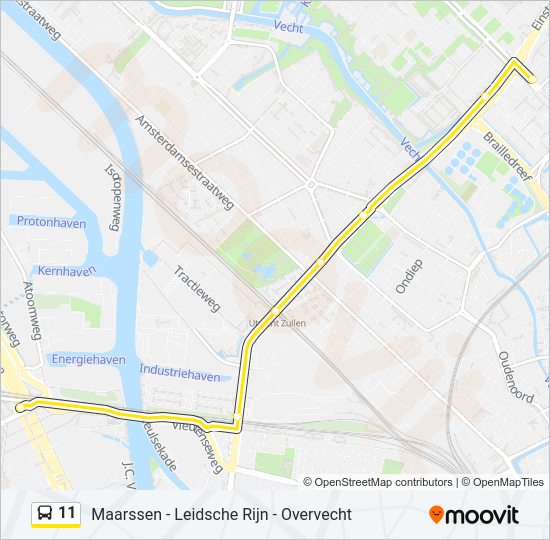 11 Bus Line Map