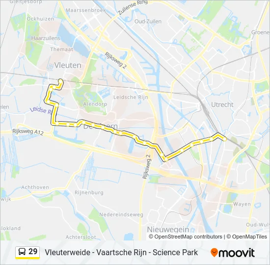 29 Bus Line Map