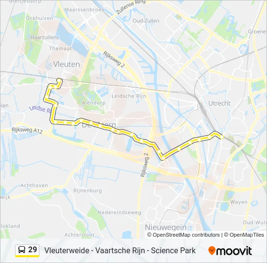 29 Bus Line Map