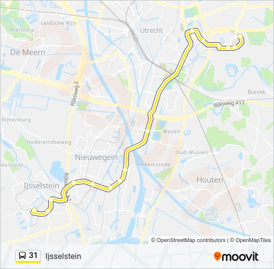 31 Bus Line Map