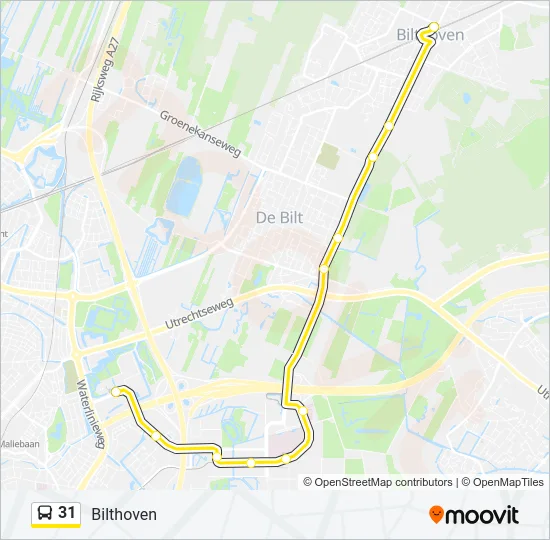 31 Bus Line Map
