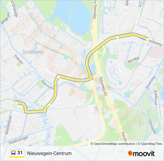 31 Bus Line Map