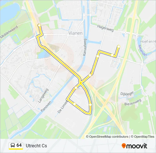 64 Bus Line Map