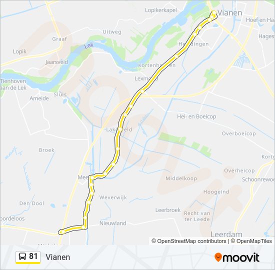 81 Bus Line Map