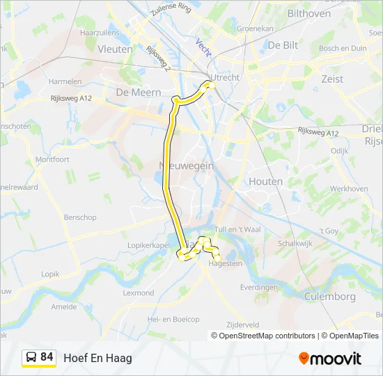 84 Bus Line Map