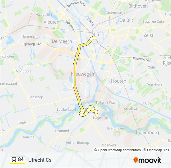 84 Bus Line Map