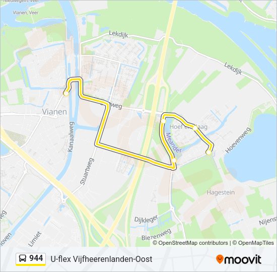 944 Bus Line Map
