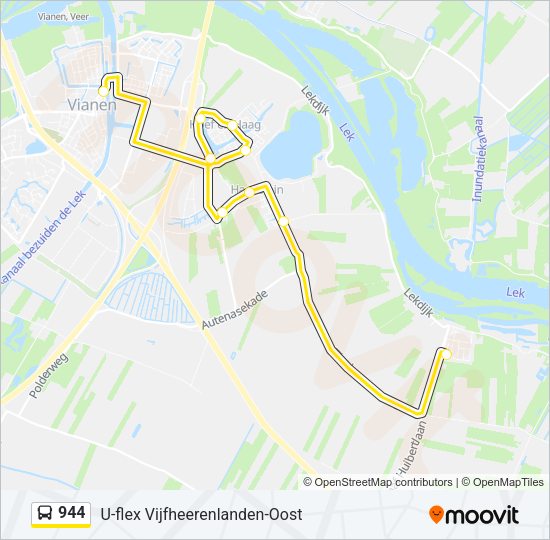 944 Bus Line Map