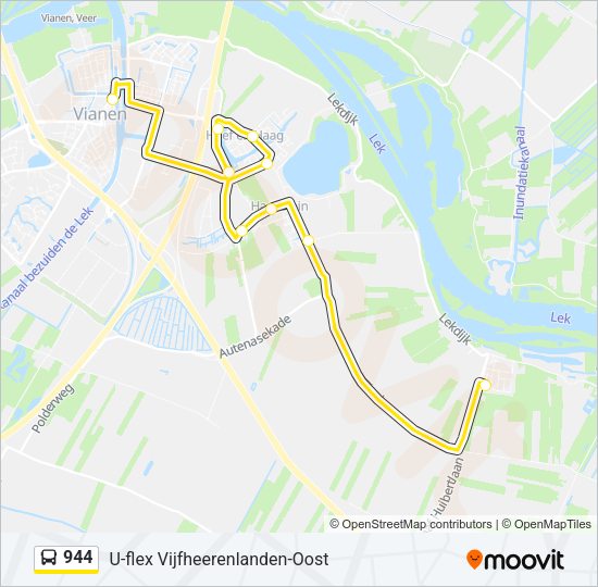 944 Bus Line Map