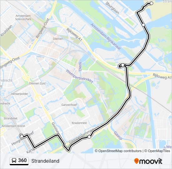360 Bus Line Map