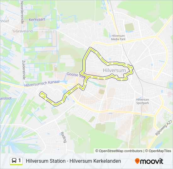 1 Bus Line Map