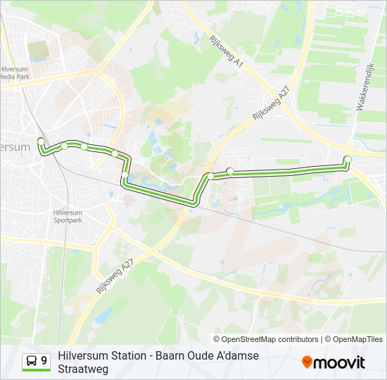 9 Bus Line Map