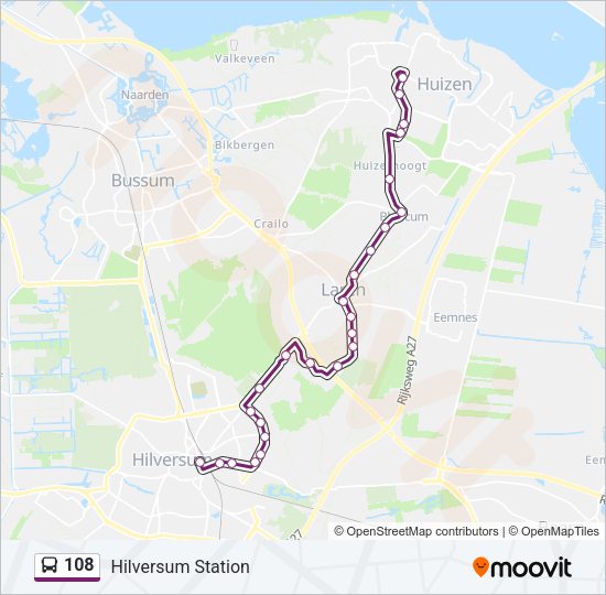 108 Bus Line Map