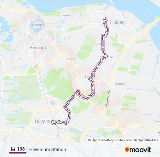 108 Bus Line Map