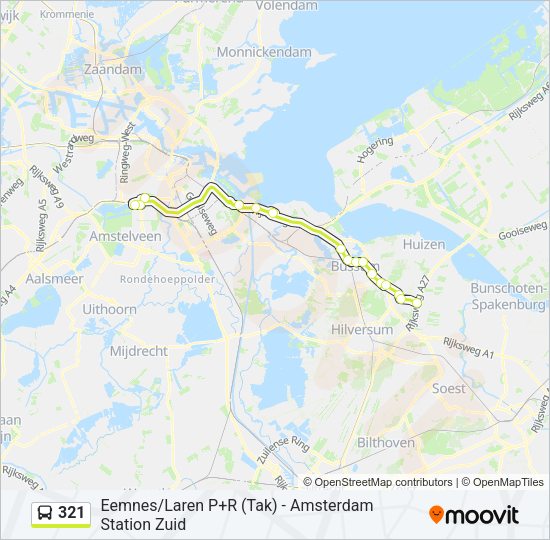 321 Bus Line Map