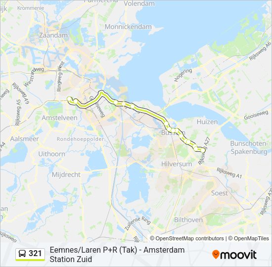321 Bus Line Map