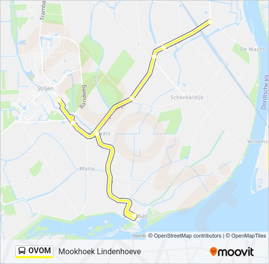 OVOM Bus Line Map