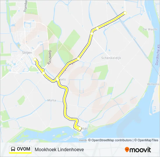 OVOM Bus Line Map
