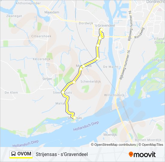OVOM Bus Line Map