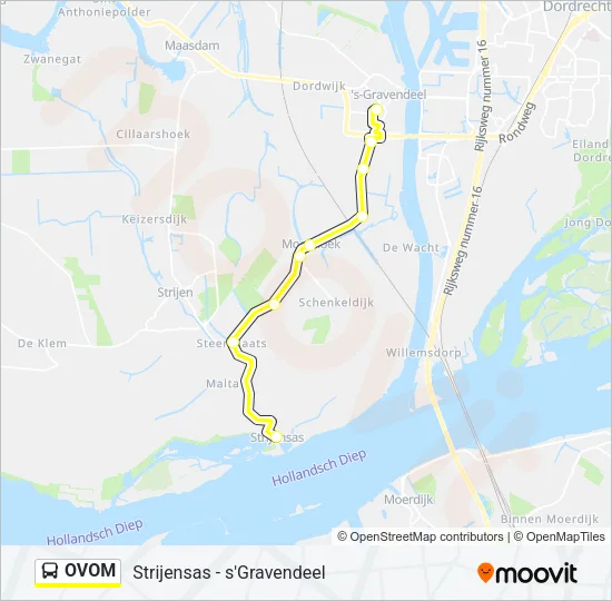 OVOM Bus Line Map
