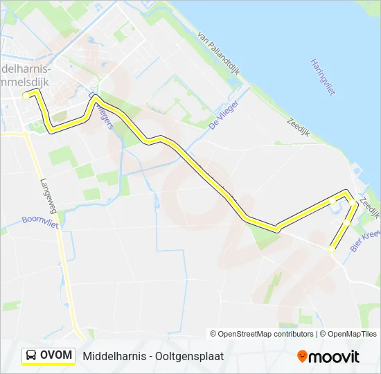 OVOM Bus Line Map