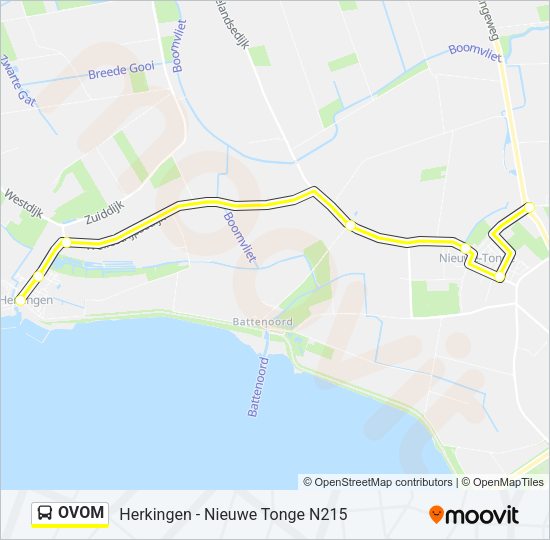 OVOM Bus Line Map
