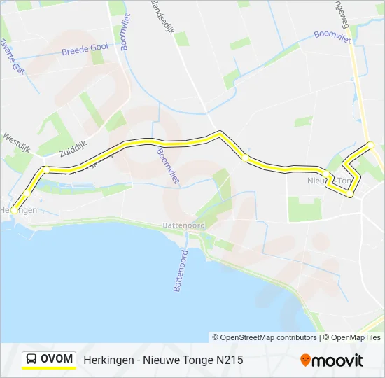 OVOM Bus Line Map