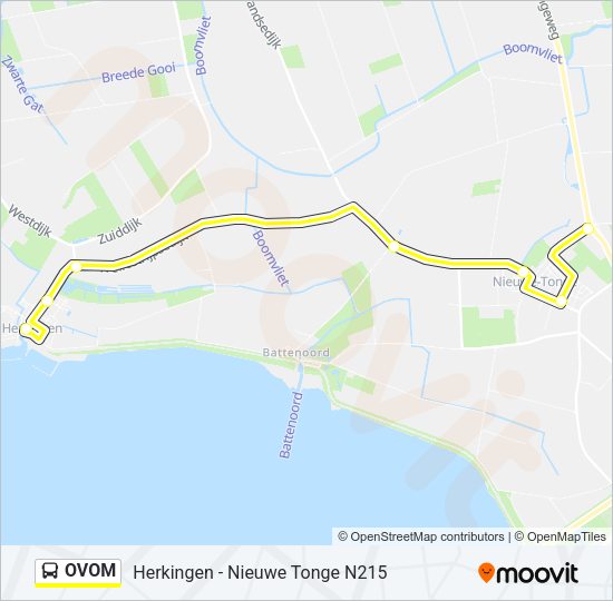 OVOM Bus Line Map