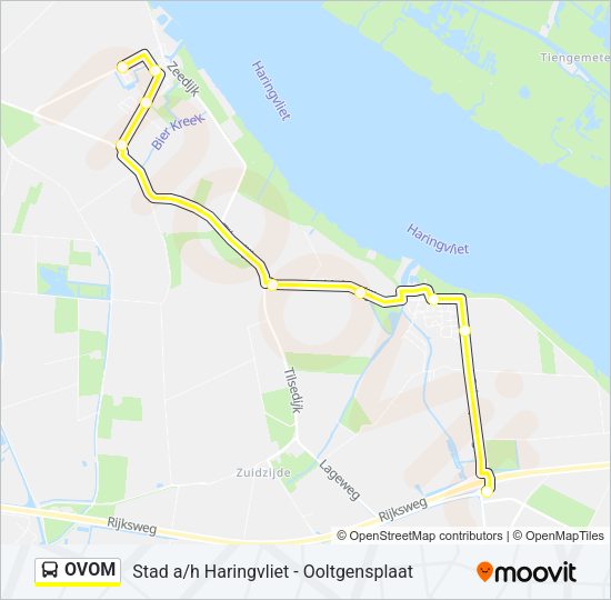 OVOM Bus Line Map