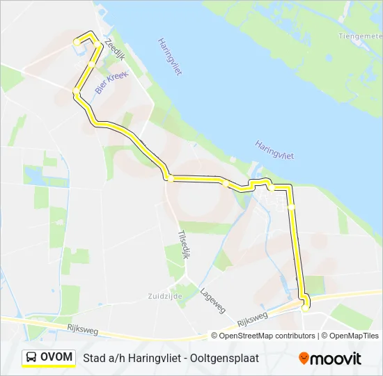 OVOM Bus Line Map