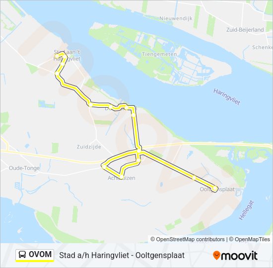 OVOM Bus Line Map