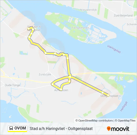OVOM Bus Line Map