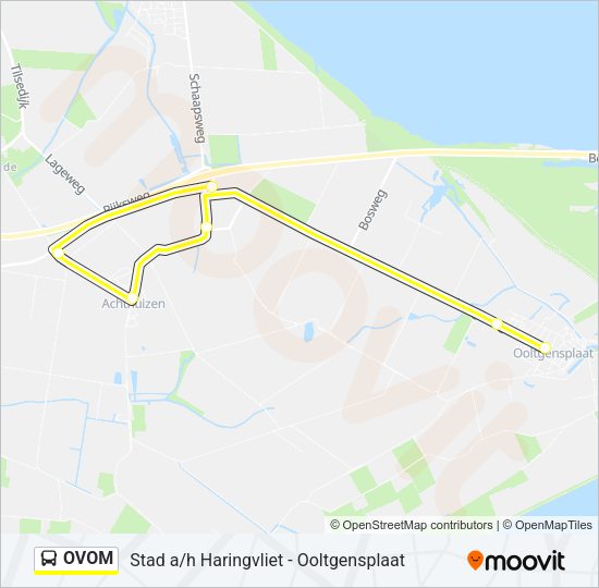 OVOM Bus Line Map