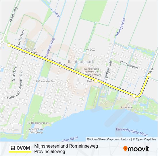OVOM Bus Line Map