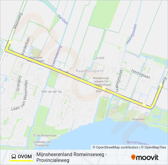 OVOM Bus Line Map
