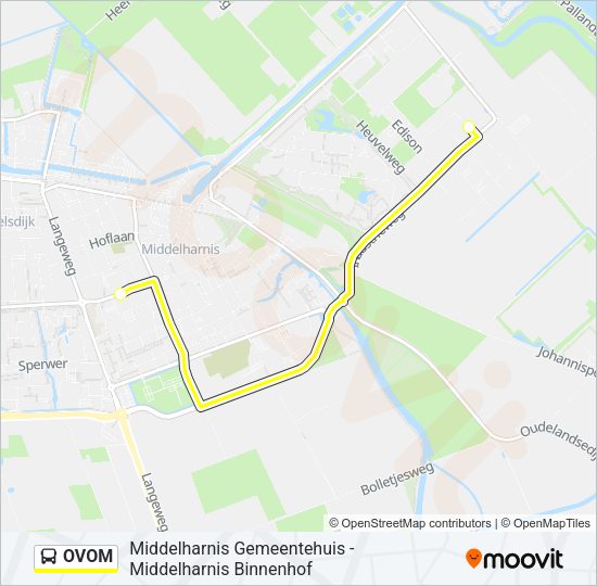 OVOM Bus Line Map