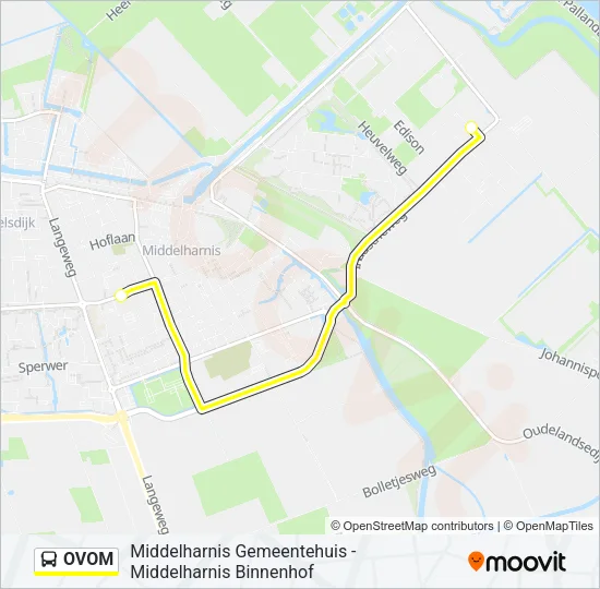 OVOM Bus Line Map